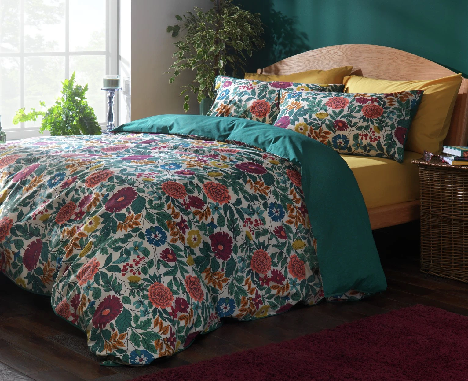 Habitat Country Manor Floral Print Bedding Set - Single 8 Habitat Country Manor Floral Print Bedding Set - Single - Image 6