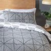 Habitat Stockholm Diamond Dash Grey Bedding Set - Single -Habitat shop 8671022 R Z001A