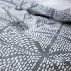 Habitat Stockholm Diamond Dash Grey Bedding Set - Single -Habitat shop 8671022 R Z006A