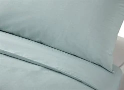 Habitat Cotton Rich Plain Duck Egg Bedding Set - Single -Habitat shop 8675279 R Z003A
