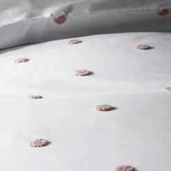 Habitat Tufted Spot Blush Pink Bedding Set - Single -Habitat shop 8741897 R Z004A