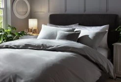 Habitat Cotton Rich Plain Grey Bedding Set - Single -Habitat shop 8797229 R Z002C