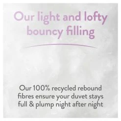 Slumberdown Full And Bouncy 10.5 Tog Duvet - Single -Habitat shop 8800927 R Z006A