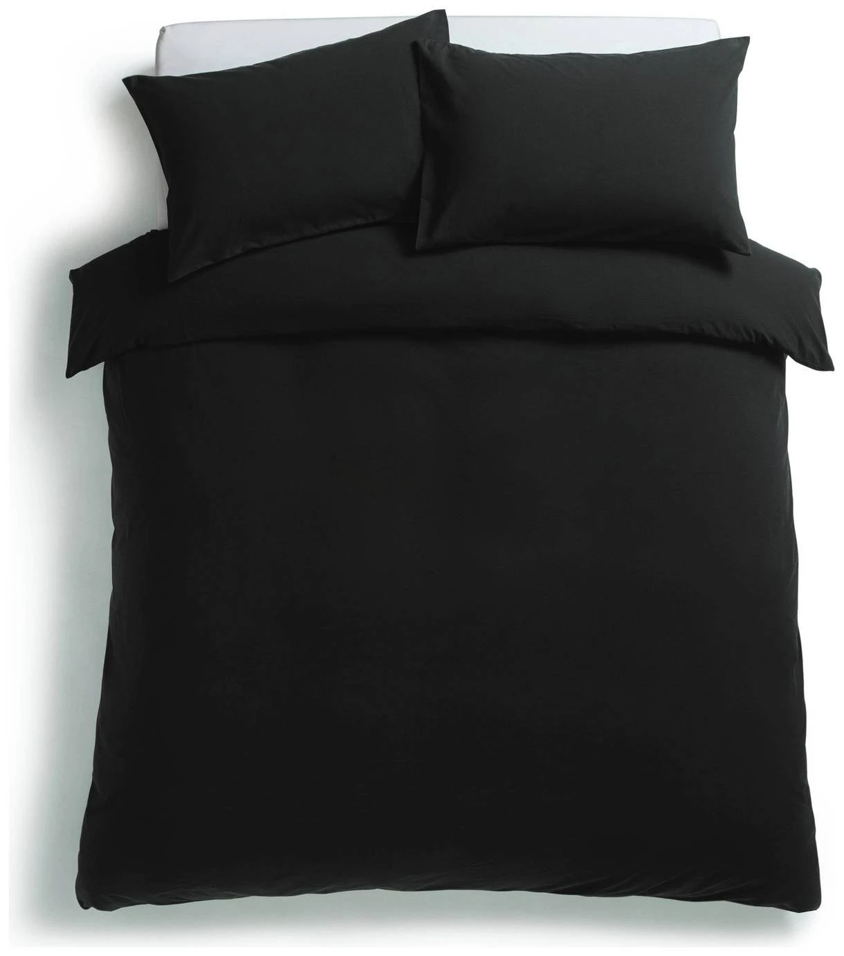 Habitat Stonewashed Cotton Plain Charcoal Bedding Set-Double 3 Habitat Stonewashed Cotton Plain Charcoal Bedding Set-Double