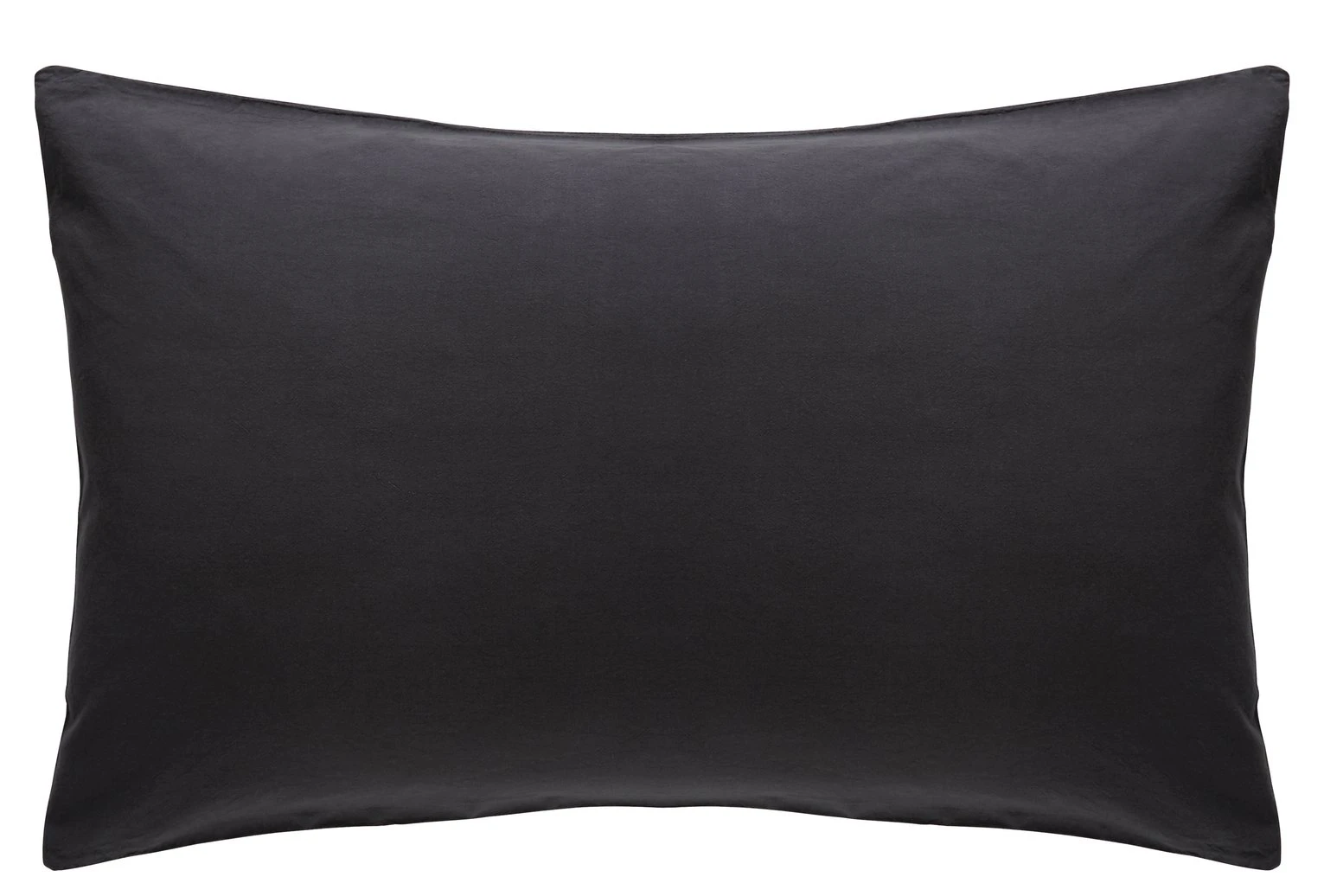 Habitat Stonewashed Cotton Plain Charcoal Bedding Set-Double 7 Habitat Stonewashed Cotton Plain Charcoal Bedding Set-Double - Image 5