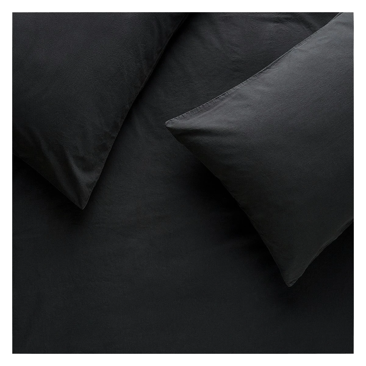 Habitat Stonewashed Cotton Plain Charcoal Bedding Set-Double 5 Habitat Stonewashed Cotton Plain Charcoal Bedding Set-Double - Image 3