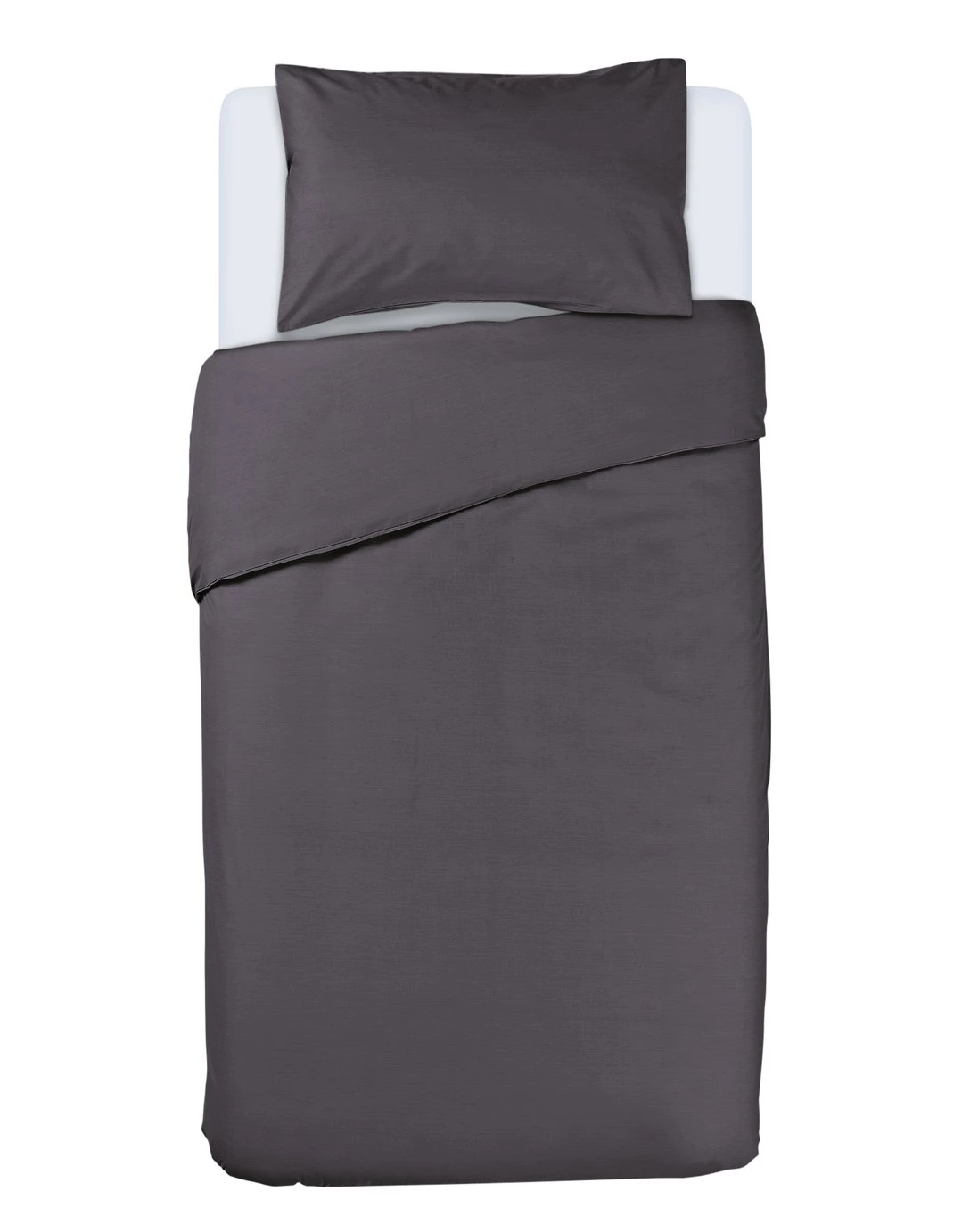 Habitat Cotton Rich Plain Charcoal Bedding Set - Single 3 Habitat Cotton Rich Plain Charcoal Bedding Set - Single