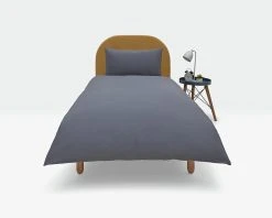 Habitat Cotton Rich Plain Charcoal Bedding Set - Single 9 Habitat Cotton Rich Plain Charcoal Bedding Set - Single -Habitat shop 8834182 R Z002C