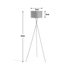 Habitat Matt Tripod Floor Lamp - Black -Habitat shop 8838298 R Z001E