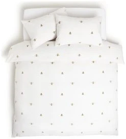 Habitat Hideaway Bee Print White Bedding Set - Single -Habitat shop 8887720 R Z002A
