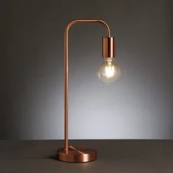 Habitat Rayner Steel LED Desk Lamp - Rose Gold -Habitat shop 8899031 R Z002A