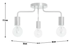 Habitat Rayner Steel LED Flush Ceiling Light - Rosegold -Habitat shop 8927226 R E001