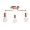 Habitat Rayner Steel LED Flush Ceiling Light - Rosegold -Habitat shop 8927226 R Z001A
