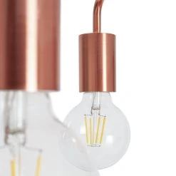 Habitat Rayner Steel LED Flush Ceiling Light - Rosegold -Habitat shop 8927226 R Z002A