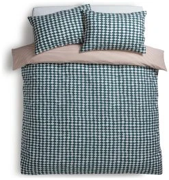 Habitat Cotton Scallop Teal Reversible Bedding Set - Double -Habitat shop 8985684 R Z002A