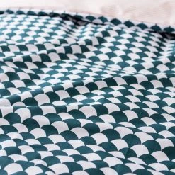 Habitat Cotton Scallop Teal Reversible Bedding Set - Double -Habitat shop 8985684 R Z006A