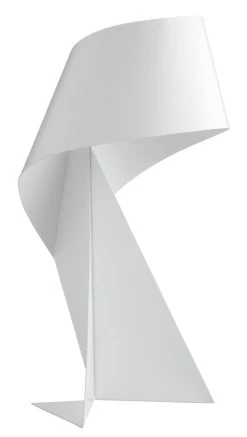 Habitat Ribbon Mini Metal Table Lamp - White