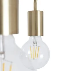 Habitat Rayner Steel 3 Light LED Flush Ceiling Light - Brass -Habitat shop 9048946 R Z002A