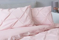 Habitat Hadley Pintuck Blush Pink Bedding Set - Double -Habitat shop 9161397 R Z004A
