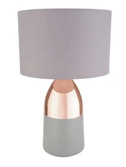 Habitat Pluto Touch Table Lamp - Copper & Grey