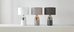 Habitat Pluto Touch Table Lamp - Copper & Grey -Habitat shop 9179846 R Z002C