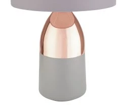 Habitat Pluto Touch Table Lamp - Copper & Grey -Habitat shop 9179846 R Z003A