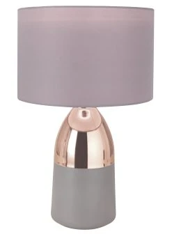 Habitat Pluto Touch Table Lamp - Copper & Grey -Habitat shop 9179846 R Z005A