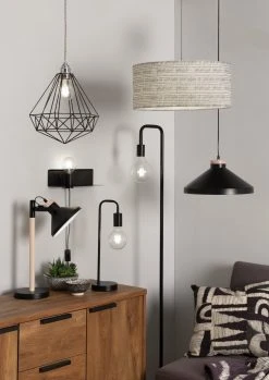 Habitat Kanso Wire Pendant Shade - Black -Habitat shop 9199462 R Z002C