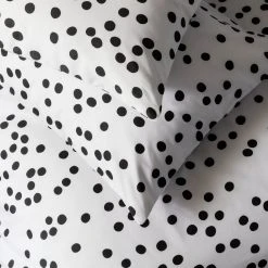 Habitat Cotton Dot Penny White & Black Bedding Set - Single -Habitat shop 9199747 R Z003A