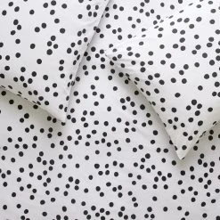 Habitat Cotton Dot Penny White & Black Bedding Set - Single -Habitat shop 9199747 R Z005A