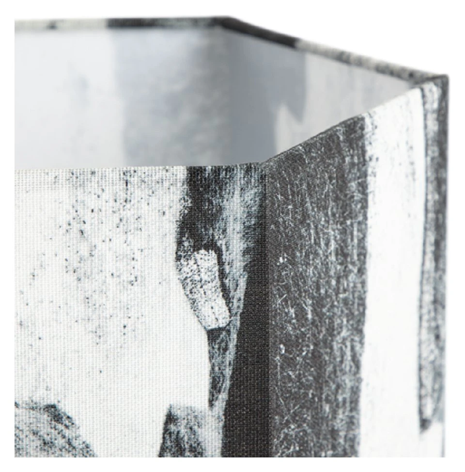 Habitat Whiteleaf Printed Column Floor Lamp - Black & White 6 Habitat Whiteleaf Printed Column Floor Lamp - Black & White - Image 4