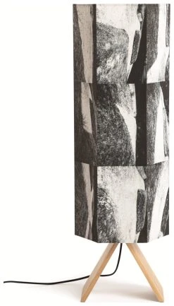 Habitat Whiteleaf Printed Column Floor Lamp - Black & White 22 Habitat Whiteleaf Printed Column Floor Lamp - Black & White -Habitat shop 9201910 R Z009A