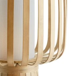 Habitat Achille Bamboo Table Lamp - Natural & White -Habitat shop 9202256 R Z002A