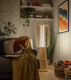 Habitat Achille Japonica Floor Lamp - Ash -Habitat shop 9202270 R Z003C