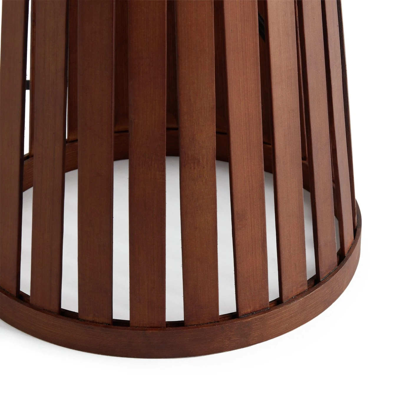 Habitat Achille Bamboo Table Lamp - Walnut & White 7 Habitat Achille Bamboo Table Lamp - Walnut & White - Image 5