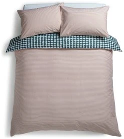 Habitat Cotton Scallop Teal Reversible Bedding Set-Superking -Habitat shop 9207938 R Z004A