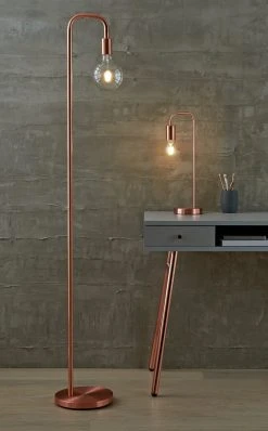 Habitat Rayner Floor Lamp - Rose Gold -Habitat shop 9222061 R Z001C