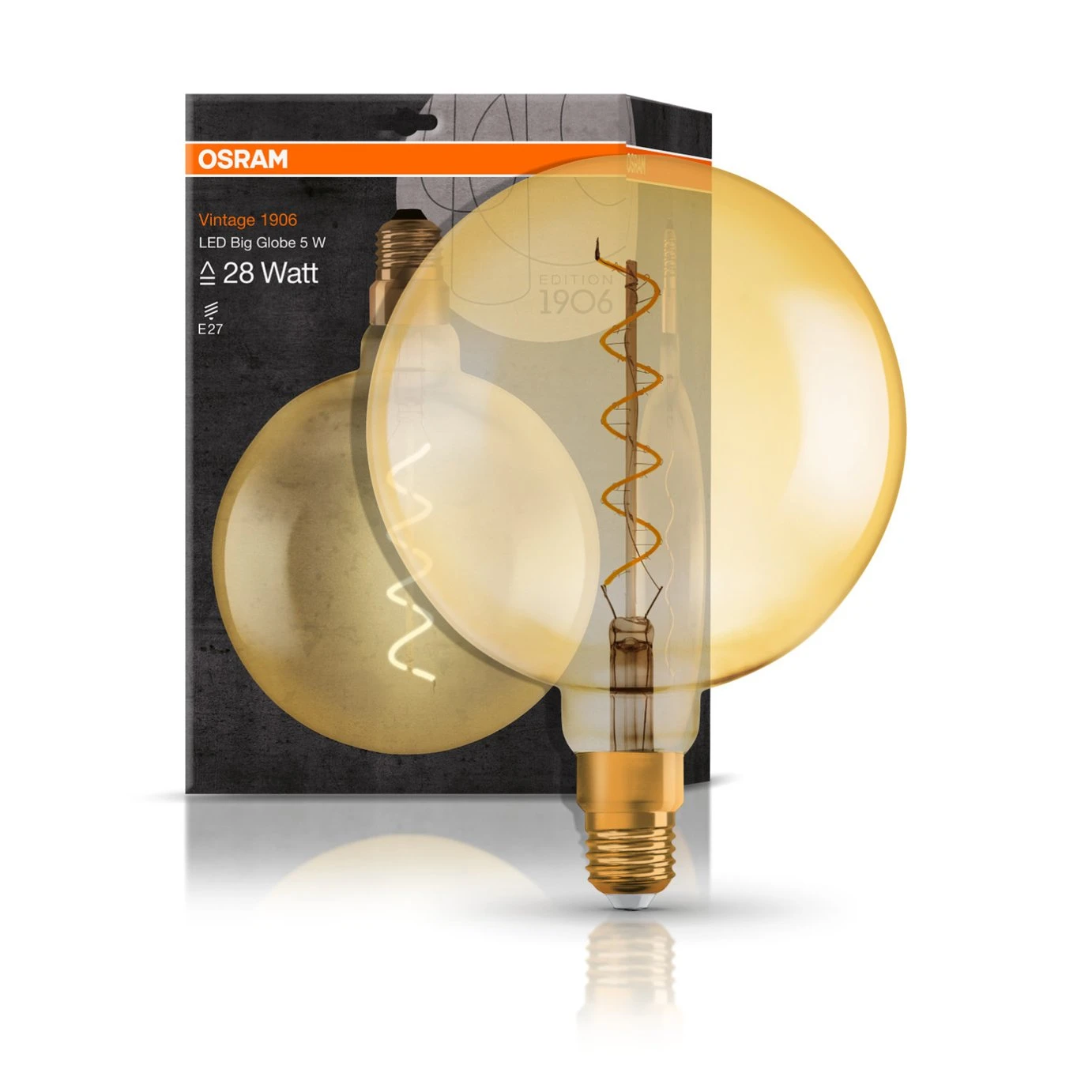 Osram 28W ES LED G200 Vintage Gold Light Bulb 4 Osram 28W ES LED G200 Vintage Gold Light Bulb - Image 2