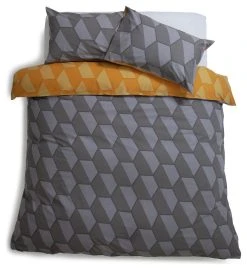 Habitat Industrial Geo Grey Reversible Bedding Set - Single 12 Habitat Industrial Geo Grey Reversible Bedding Set - Single -Habitat shop 9281318 R Z002A