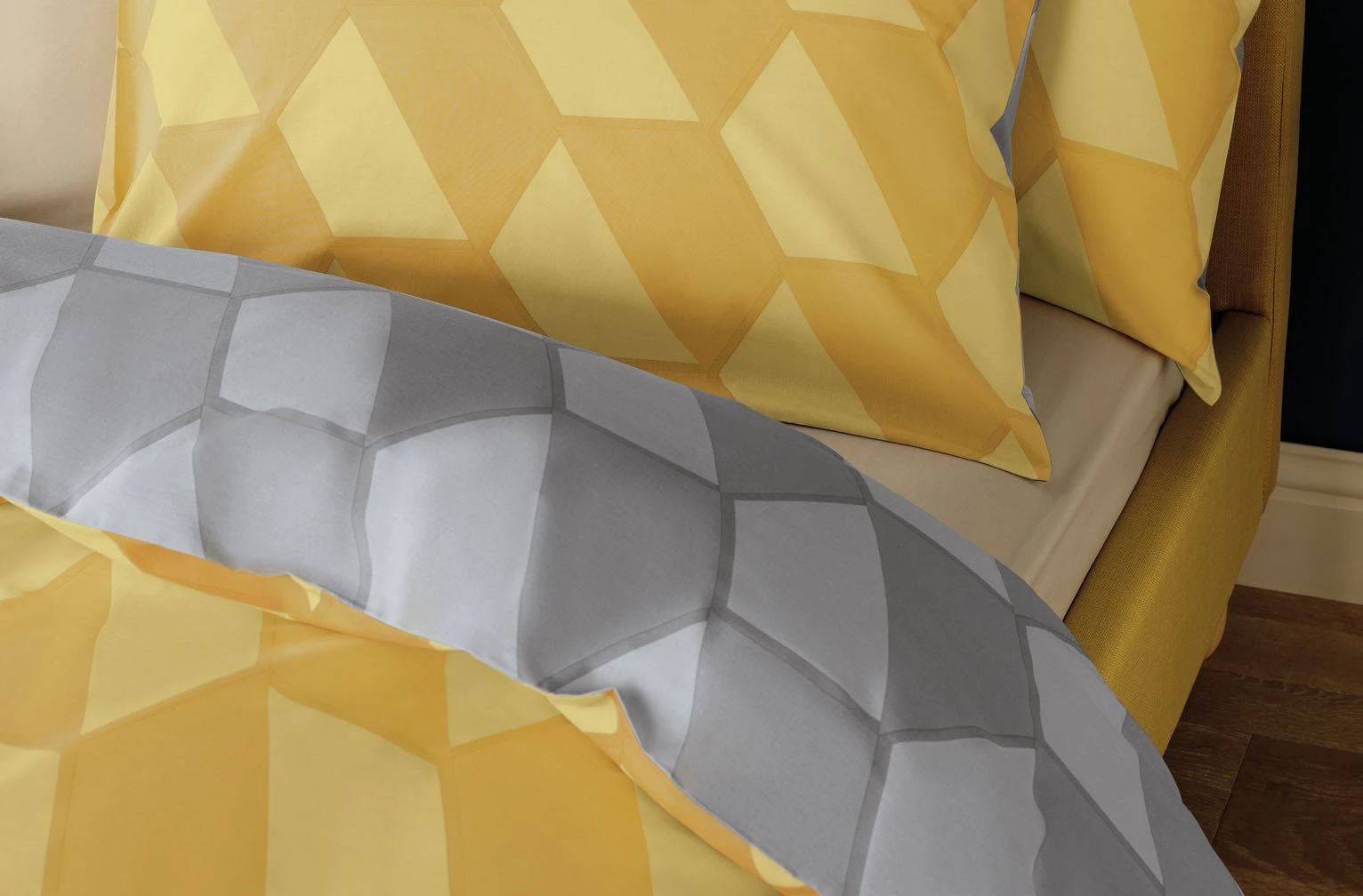 Habitat Industrial Geo Grey Reversible Bedding Set - Single 9 Habitat Industrial Geo Grey Reversible Bedding Set - Single - Image 7