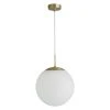 Habitat Boyd Glass & Metal Pendant Light - Brass -Habitat shop 9308301 R Z001A