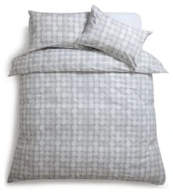 Habitat Spot Print Grey Bedding Set - Single -Habitat shop 9311350 R Z004A