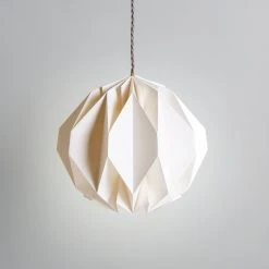 Habitat Kura Origami 36cm Paper Shade - White -Habitat shop 9332487 R Z001C