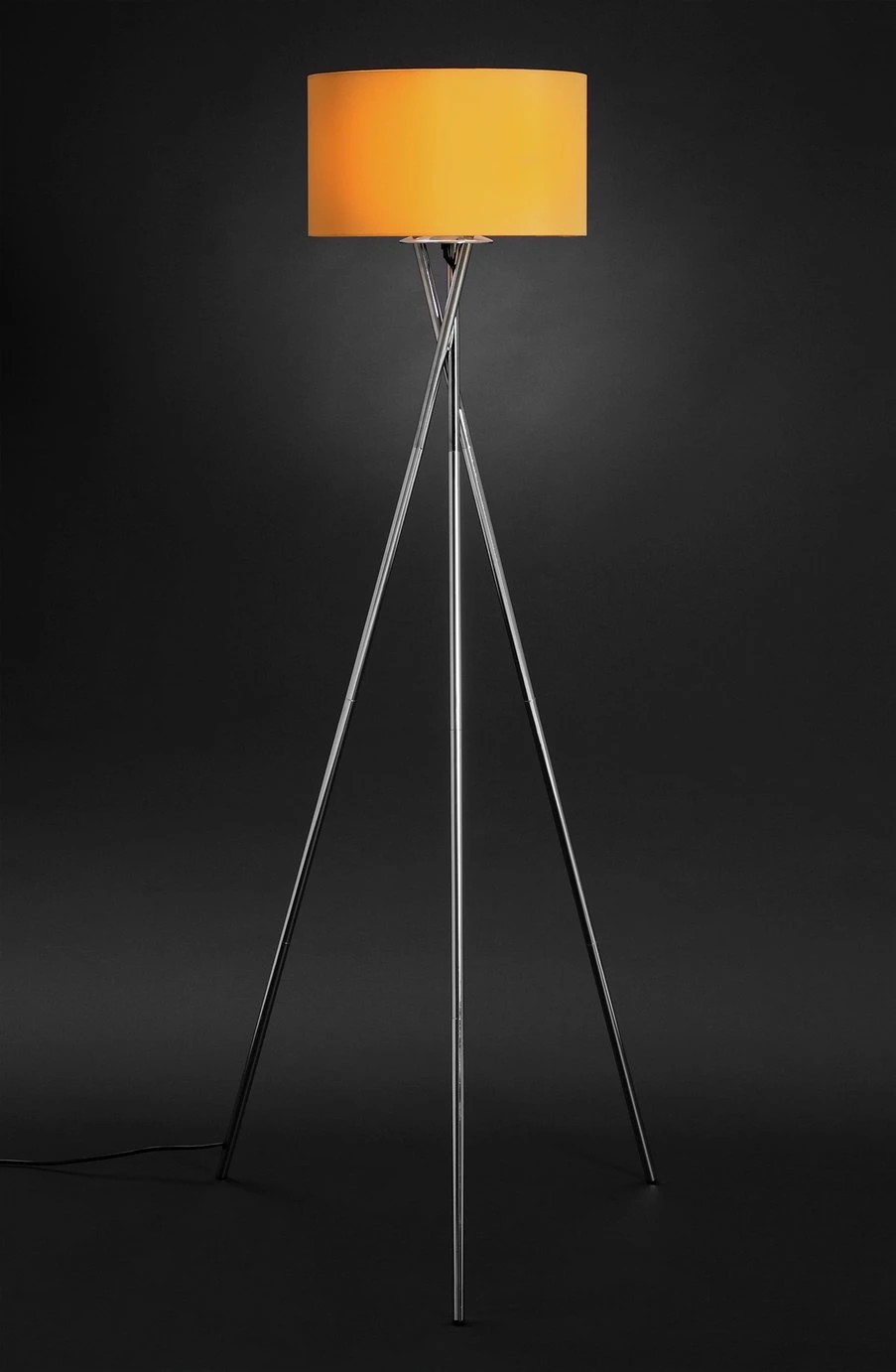 Habitat Tripod Floor Lamp - Mustard And Chrome 4 Habitat Tripod Floor Lamp - Mustard And Chrome - Image 2