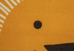 Habitat Kids Lion Face Circle Rug - Yellow - 100x100cm -Habitat shop 9338065 R B001