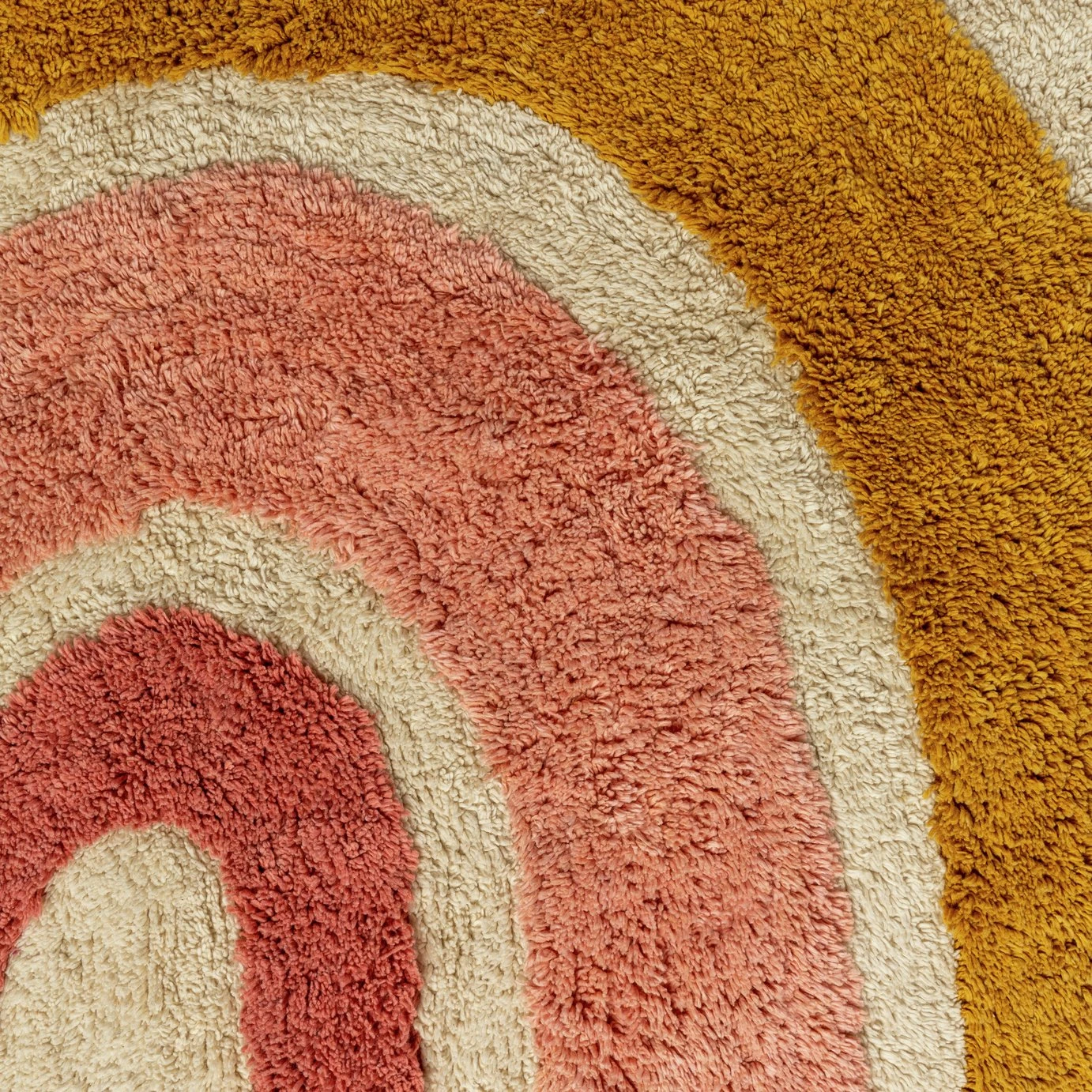 Habitat Kids Rainbow Tufted Flatweave Cotton Rug -120x170cm 4 Habitat Kids Rainbow Tufted Flatweave Cotton Rug -120x170cm - Image 2