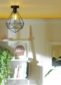 Habitat Kanso Flush To Ceiling Light - Matt Black -Habitat shop 9340187 R Z002C