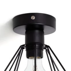 Habitat Kanso Flush To Ceiling Light - Matt Black -Habitat shop 9340187 R Z003A