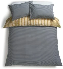 Habitat Cotton Scallop Yellow Reversible Bedding Set -Double -Habitat shop 9377428 R Z004A
