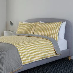 Habitat Cotton Scallop Yellow Reversible Bedding Set -Double -Habitat shop 9377428 R Z005A